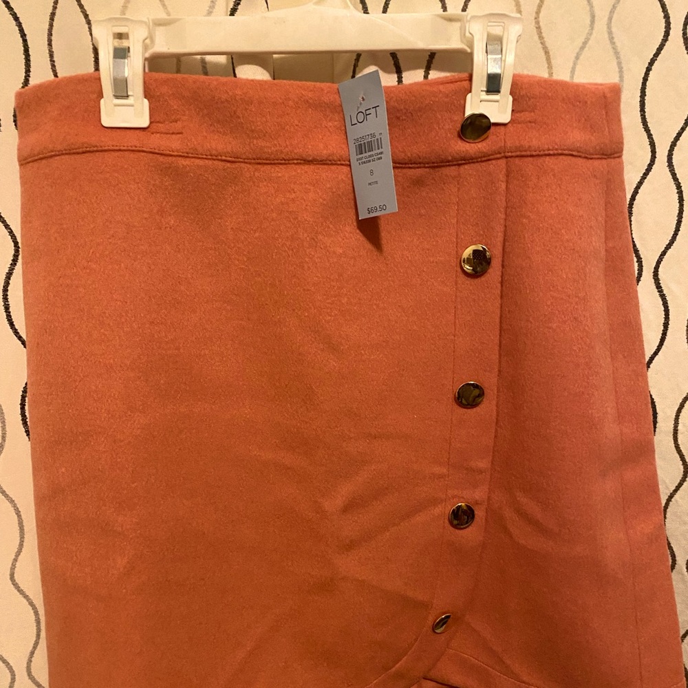 Loft Peach Wool skirt